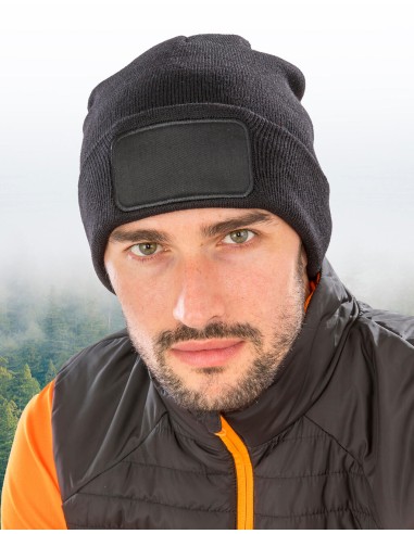RES-RC927X-Recycled Double Knit Printers Beanie
